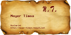 Meyer Tímea névjegykártya