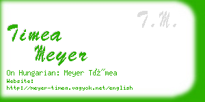 timea meyer business card